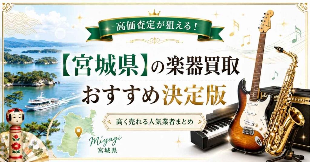 宮城　宮城県　楽器買取　おすすめ